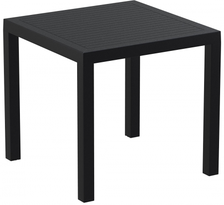 Mobilier HoReCa - SIESTA ARES Masa patrata 80x80xh75cm, neagra, plastic