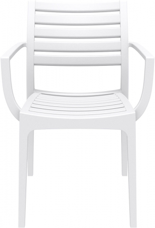 SIESTA ARTEMIS Scaun gradina cu brate, 58x58xh82cm, polipropilena cu fibra de sticla, alb [1]