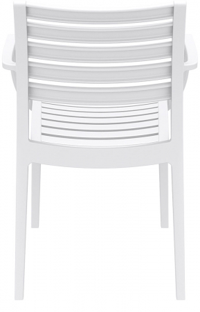 SIESTA ARTEMIS Scaun gradina cu brate, 58x58xh82cm, polipropilena cu fibra de sticla, alb [4]