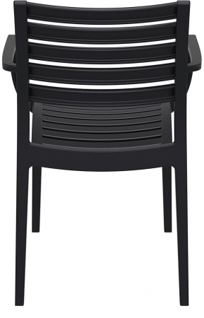 SIESTA ARTEMIS Scaun gradina cu brate, 58x58xh82cm, polipropilena cu fibra de sticla, negru [4]