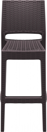 SIESTA JAMAICA Scaun bar, aspect ratan, polipropilena cu fibra de sticla, 40x51xh108cm, maro [4]