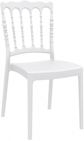Produse - SIESTA NAPOLEON Scaun evenimente, 45x55xh92cm, polipropilena cu fibra de sticla, alb