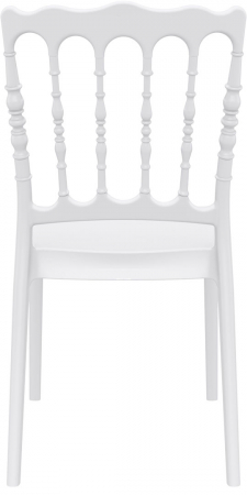 SIESTA NAPOLEON Scaun evenimente, 45x55xh92cm, polipropilena cu fibra de sticla, alb [4]
