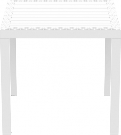 SIESTA ORLANDO Masa gradina, terasa, 80x80xh75cm, patrata, plastic, alba, accente poliratan [1]