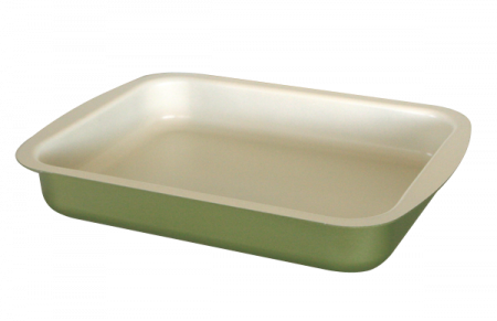 Tavi antiaderente - TANGO Tava 35x25cm cu invelis ceramic antiaderent, verde