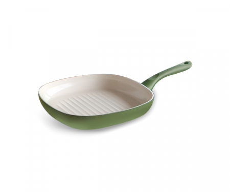 Tigai antiaderente - TANGO Tigaie grill 26x26cm strat ceramic non-aderent, verde