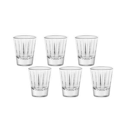 Vidivi - VIDIVI ACCADEMIA Set 6 pahare pentru Shot-uri din sticla temperata 80ml