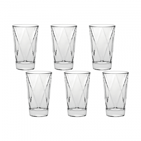 Vidivi - VIDIVI CONCERTO Set 6 pahare inalte din sticla temperata 280ml