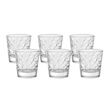 Vidivi - VIDIVI DOLOMITE Set 6 pahare din sticla temperata 220ml