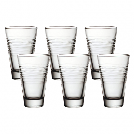 Vidivi - VIDIVI OASI Set 6 pahare inalte din sticla temperata 380ml