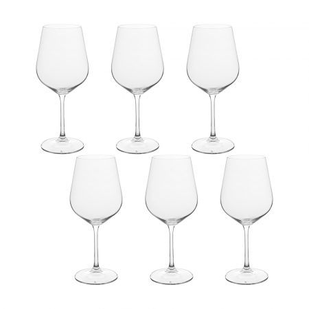 Vidivi - VIDIVI RIALTO Set 6 pahare vin roze sticla temperata 580ml 7xh23cm