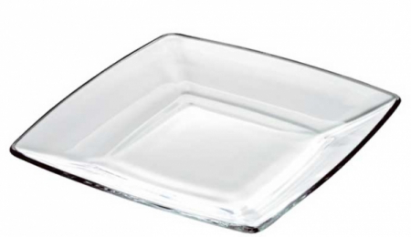 Vidivi - VIDIVI TORCELLO Platou patrat pentru servit din sticla temperata 40x30xh3,5cm
