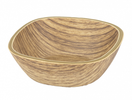 Platouri si boluri polistiren - WILLOW BUFFET Bol sos patrat, 7x7xh2,5cm, polistiren antibacterian, aspect lemn