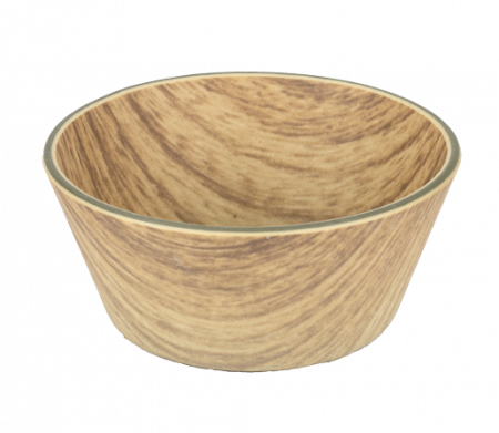 Platouri si boluri polistiren - WILLOW BUFFET Bol sos rotund, D7xh3cm, polistiren antibacterian, aspect lemn