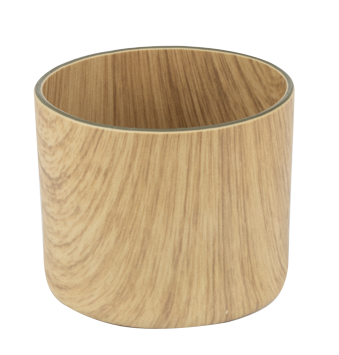 Servirea mesei - WILLOW BUFFET Bol suport din polistiren antibacterian, D7xh6cm, aspect lemn