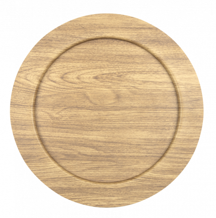 Servirea mesei - WILLOW BUFFET Farfurie suport din polistiren antibacterian, D32,5xh1,2cm, aspect lemn