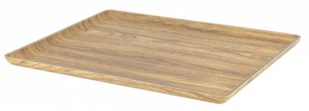 Platouri si boluri polistiren - WILLOW BUFFET Platou GN 1/2 26,5x32,5xh1,5cm din polistiren antibacterian, aspect lemn