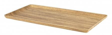 Platouri si boluri polistiren - WILLOW BUFFET Platou GN 1/3 32,5x17,5xh1,5cm din polistiren antibacterian, aspect lemn