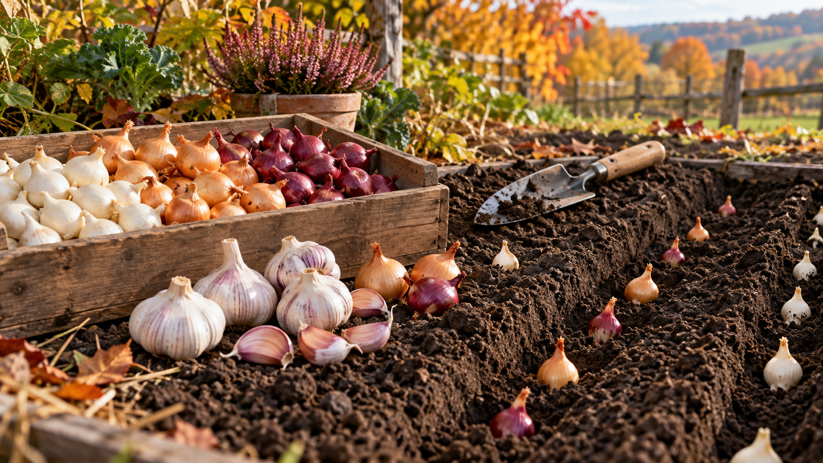 Arpagic și usturoi de toamnă – ghid complet de plantare în septembrie, octombrie și noiembrie