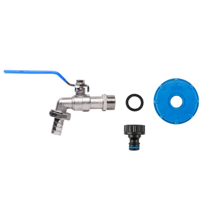 Adaptor Bazin IBC S60x6 cu Robinet Alama 1/2-3/4 inch si Conector Rapid [2]