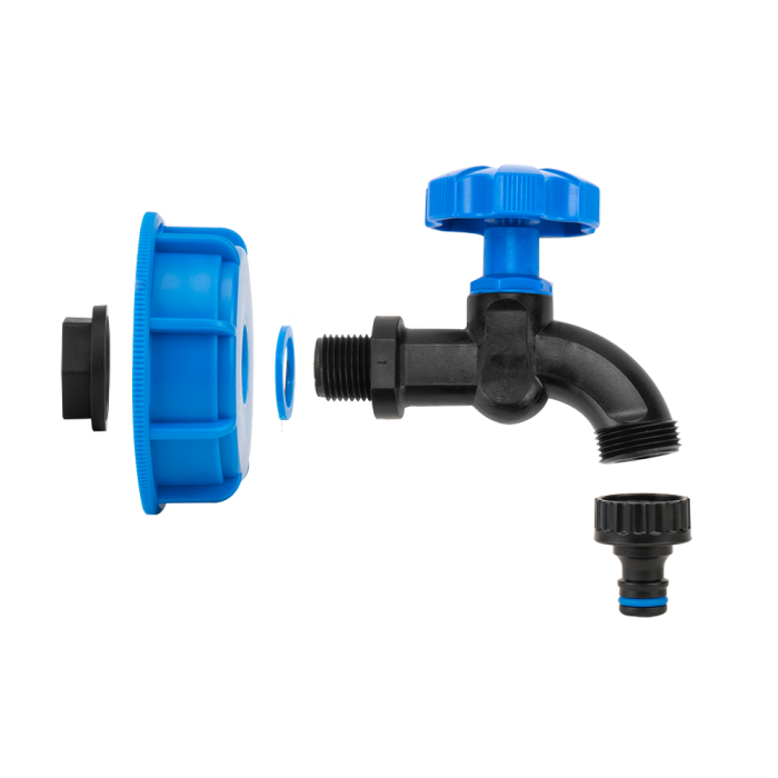 Adaptor IBC S60x6 pentru Bazin 1000L cu Robinet 1/2 si Niplu Cuplare Rapida [3]