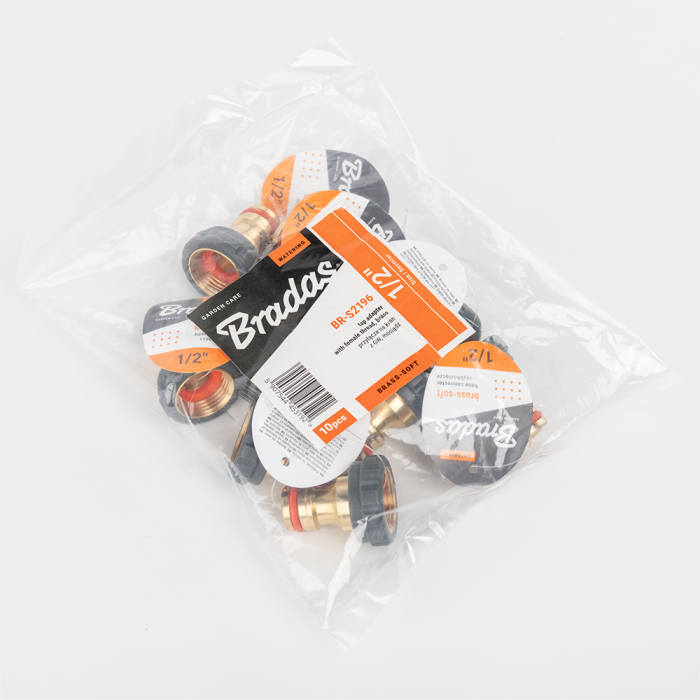 Adaptor Robinet Bradas din Alama, Filet Interior 1/2 inch, Invelis Antiderapant TPE [3]