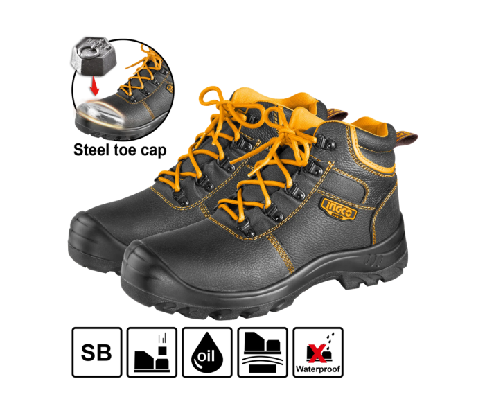 Bocanci de Protectie Negri cu Varf de Metal NR 45 [1]