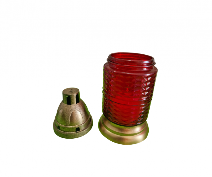Candele Sticla (cod: 5364) - Rosu [2]