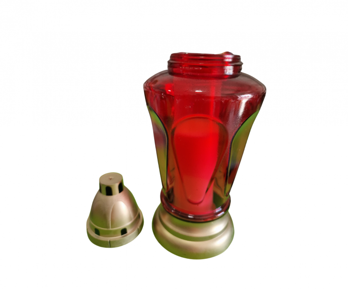 Candele Sticla (cod: 5365) - Rosu [2]
