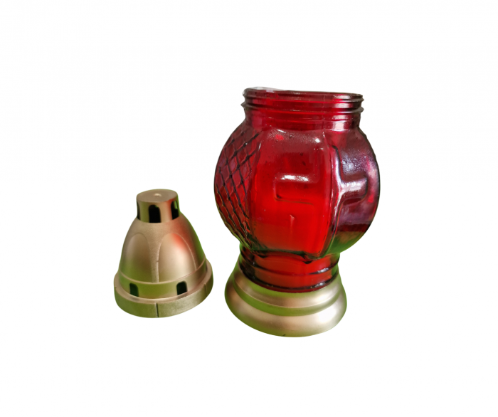 Candele Sticla (cod: 5367) - Rosu [3]