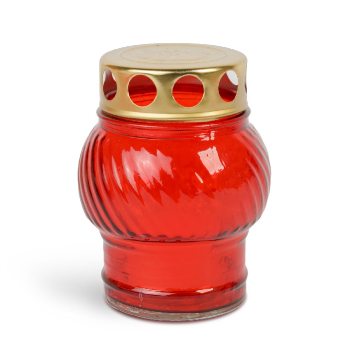 Candele Sticla (cod: 5380) - Rosu [2]