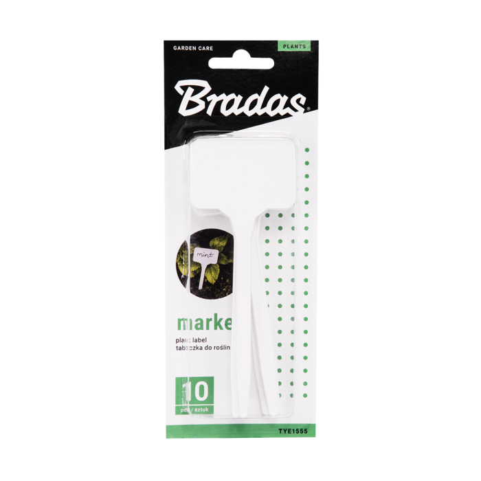 Etichete pentru Plante si Rasaduri 15x5.5cm Bradas, Suport Plastic Mare pentru Marcare Set 10 Bucati [2]