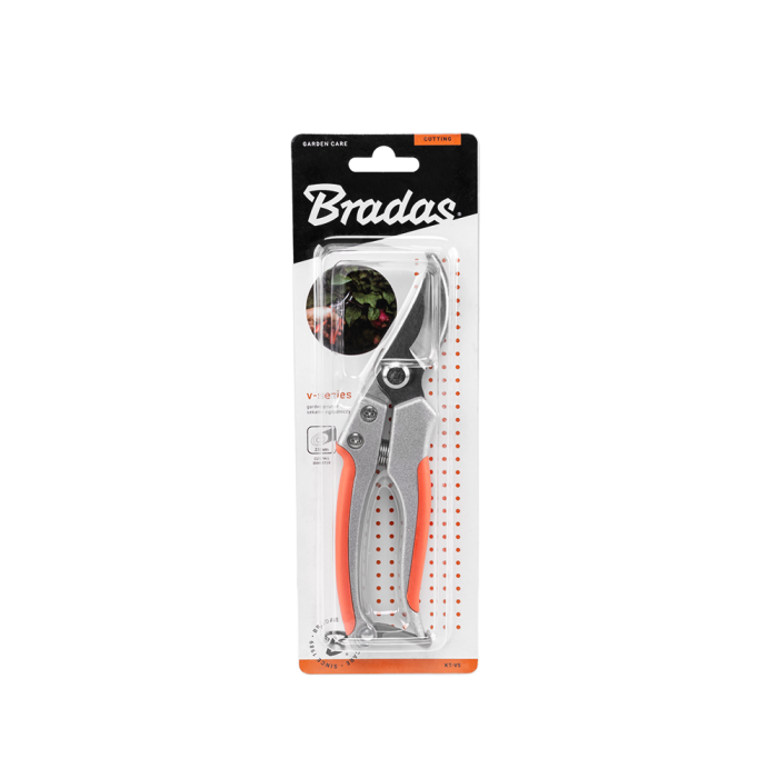 Foarfeca Profesionala de Vie si Gradina 23mm, Otel SK5, Maner Aluminiu, Bradas KT-V5 [2]