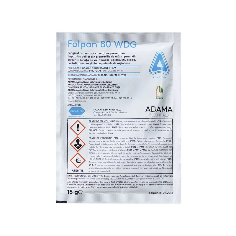 Fungicid Folpan 80 WDG - 15gr [1]