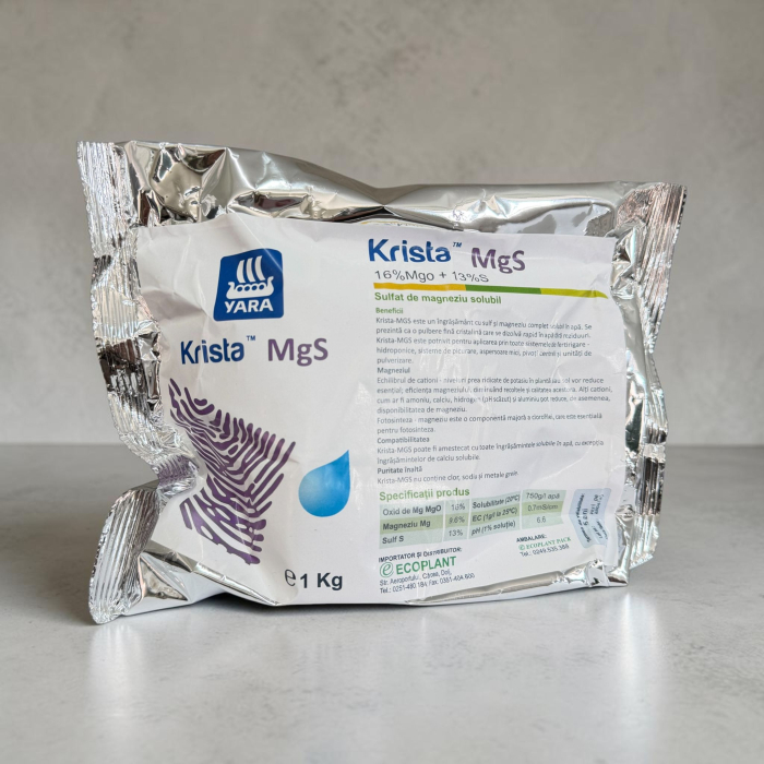Ingrasamant YaraTera Krista MgS, 1 kg, Sulfat de Magneziu Solubil, Fertirigare si Foliar [3]