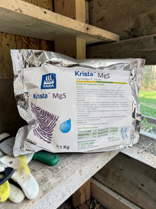 Ingrasamant YaraTera Krista MgS, 1 kg, Sulfat de Magneziu Solubil, Fertirigare si Foliar [2]