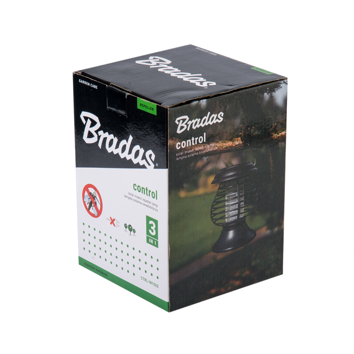 Lampa Insecticida Solara LED si UV 25x13cm Bradas, Aparat Anti Tantari Compact pentru Terasa si Balcon [3]