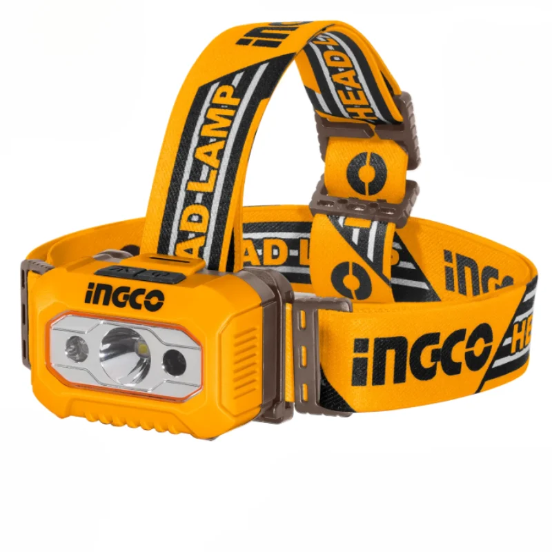 Lanterna de Cap LED Ingco HHL013AAA8 - 200 Lumeni Rezistenta la Apa [2]