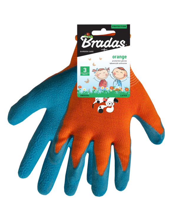 Manusi de Gradinarit pentru Copii PUPPY, Poliester cu Invelis Latex Spumat, Marimea 3 [2]