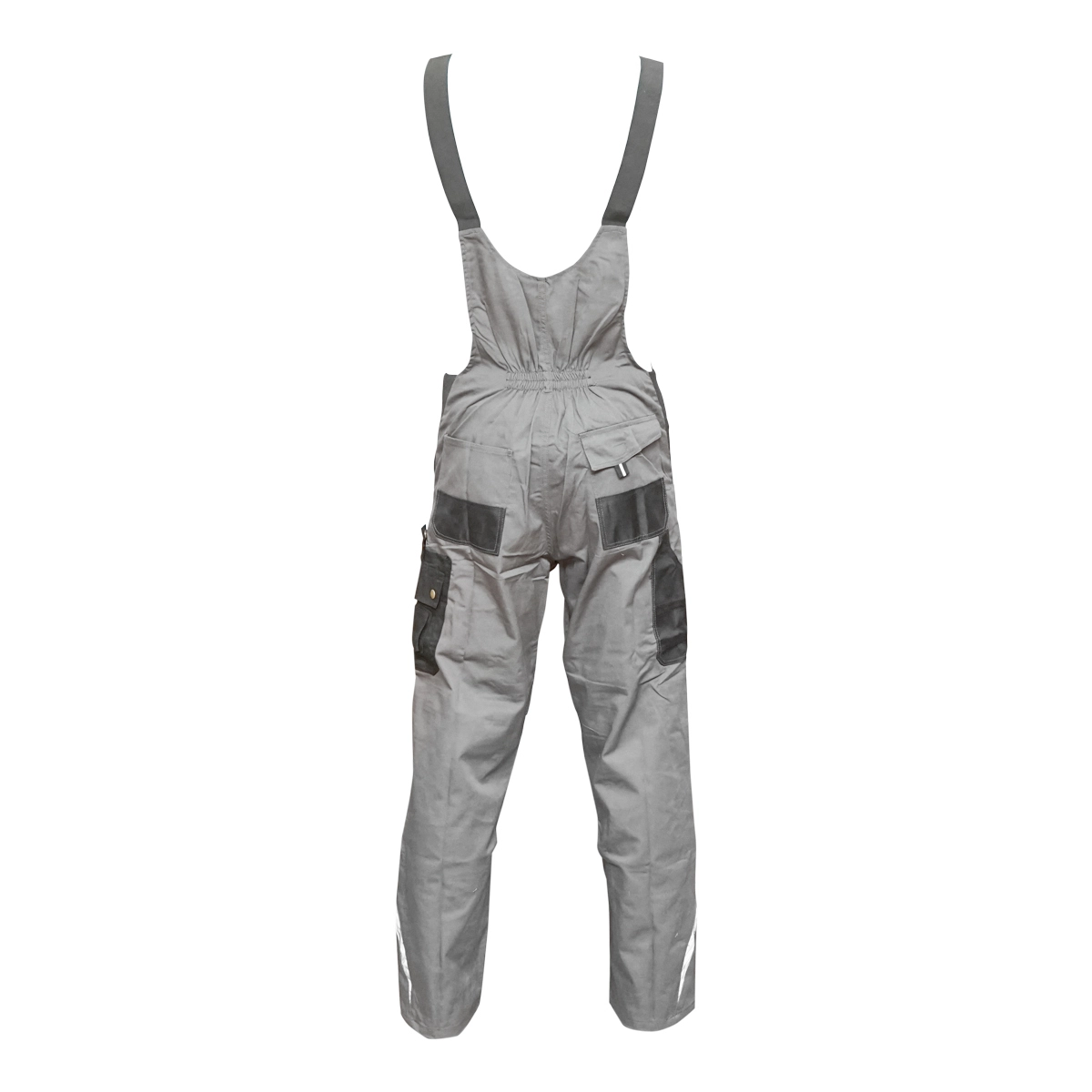 Pantaloni de lucru cu pieptar, gri cu negru, L [2]
