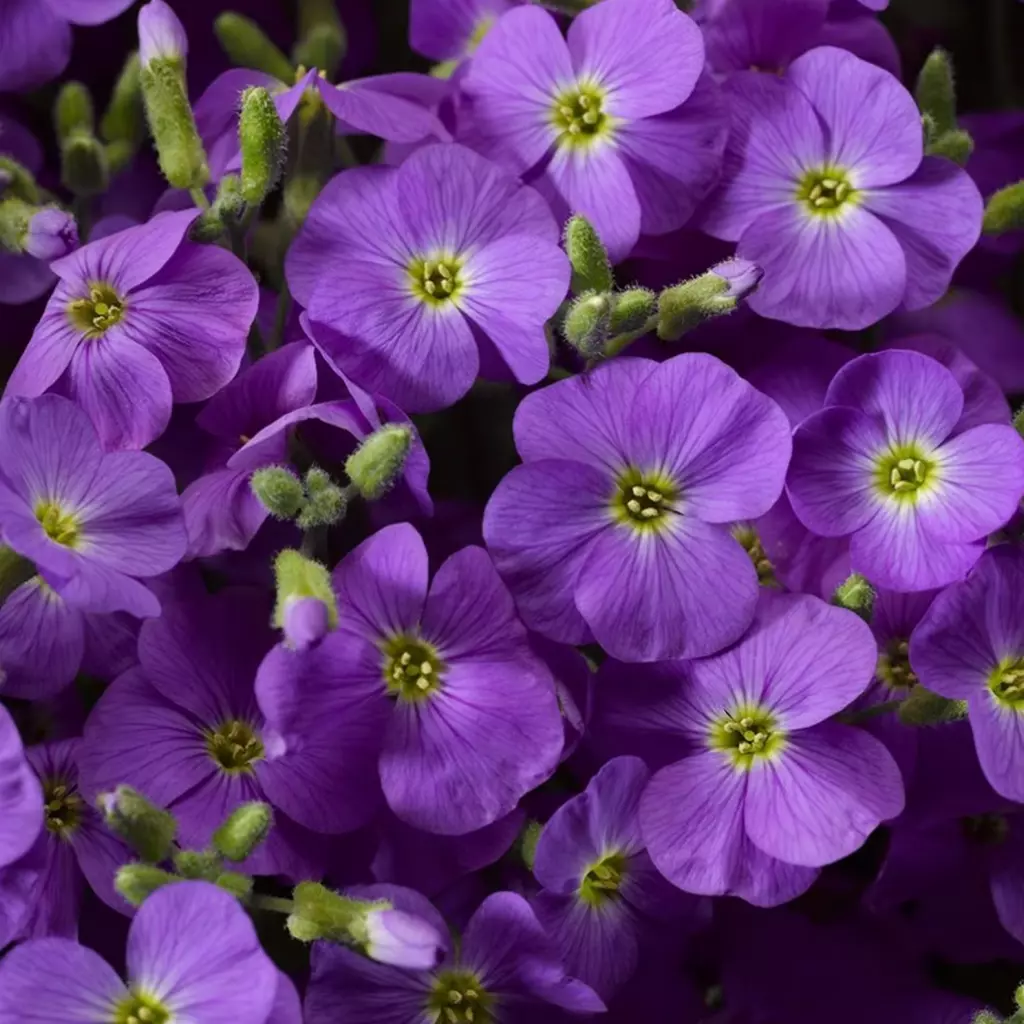 Seminte Flori Aubrieta Violet Inchis Kertimag 0.25g, Planta Perena Covor de Flori pentru Stancarii si Borduri [2]