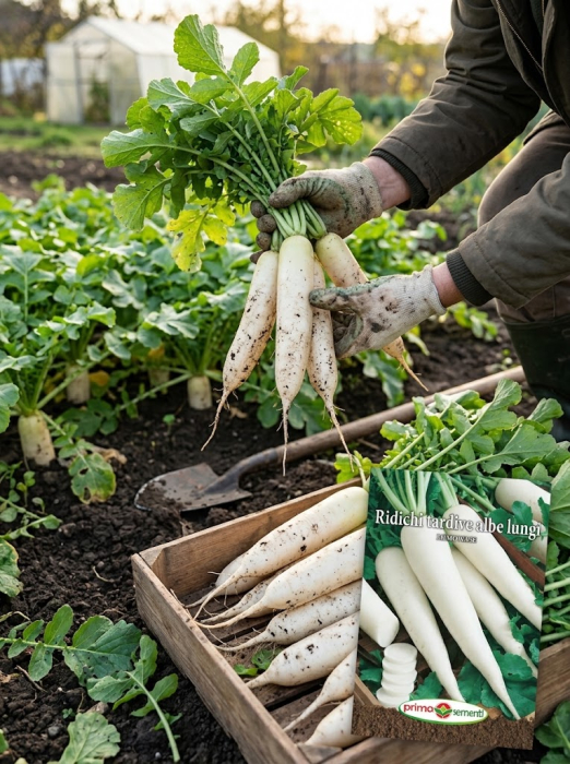 Seminte Ridichi Tardive Albe Lungi Mimowase 6g - Soi Daikon Productiv [2]