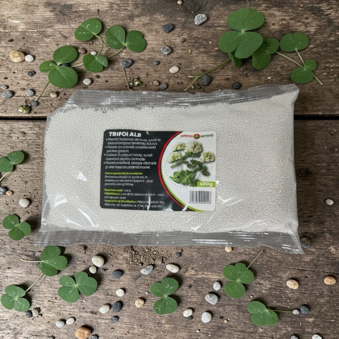 Seminte Trifoi Alb Huia, Punga 400 g, Prima Sementi, Rezistenta la Calcare si Pasunat [2]