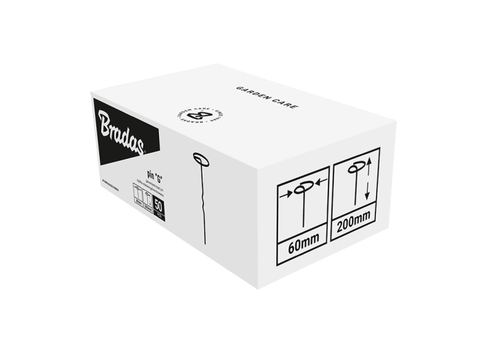 Set 50 Cuie G din Metal Galvanizat Extra Lungi 6x20cm Bradas, Agrafe Metalice Heavy-Duty pentru Agrotextil [3]