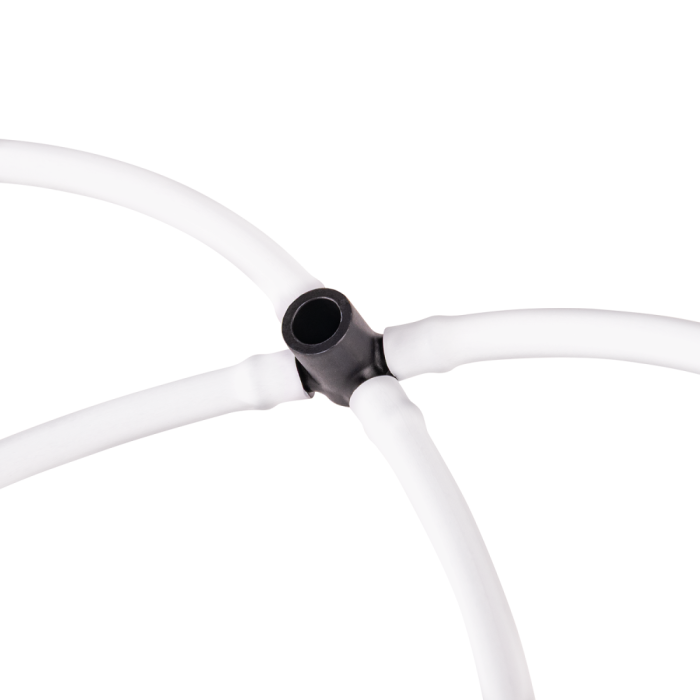 Set Picurator Sageata Cvadruplu Bradas, 2.2 L/h, cu 4 Furtunuri PE Albe 50 cm si Adaptor, 10 buc/set [2]