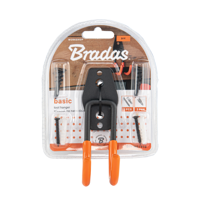 Suport Perete Heavy-Duty Bradas BASIC, Otel Inoxidabil si PVC, Sarcina Maxima 20 kg, 70 mm [2]