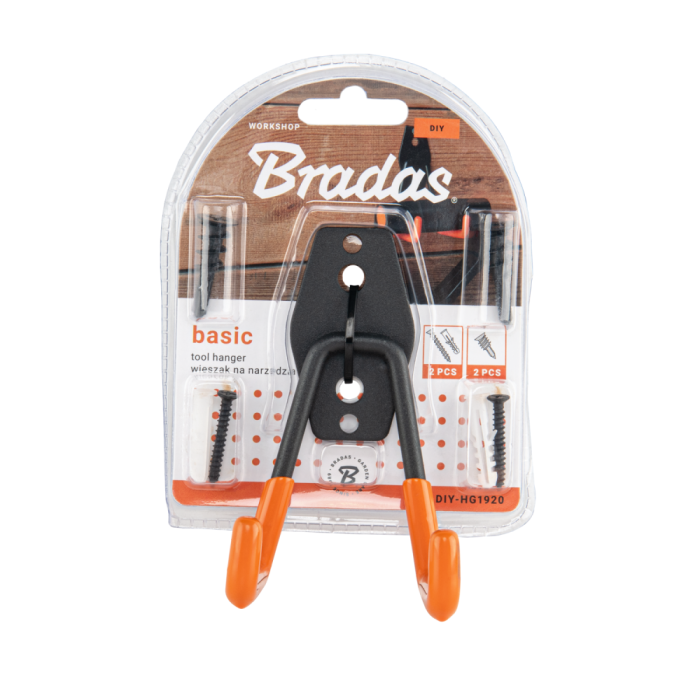 Suport Perete Heavy-Duty Bradas BASIC, Sarcina Maxima 20 kg, Otel Inoxidabil si PVC, 1 buc [2]