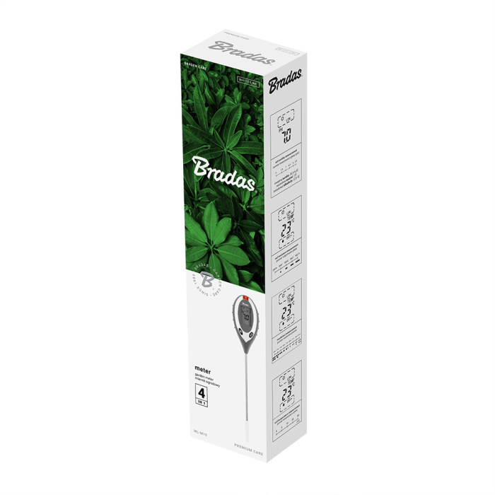 Tester Digital de Sol 4 in 1 pentru pH, Umiditate, Temperatura si Lumina, Ph-Metru de Gradina cu Ecran LCD [2]