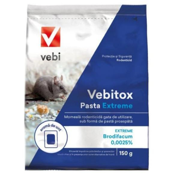 Vebitox Momeală Pastă rodenticită împotriva rozătoarelor- 150 g [1]