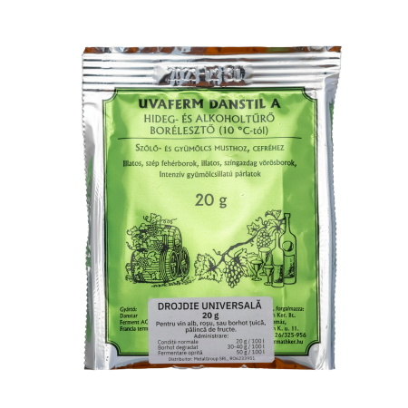 Drojdie Uvaferm Danstil 20 g – pentru fermentatie la 10°C [1]